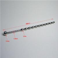 吉祥小炮金属马眼棒空心情趣扩张器注射导尿中空男用女另类激情尿道塞SM 糖葫芦-粗6mm长158cm 实心款