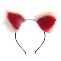 吉祥小炮金属兔子猫狗尾巴外出穿戴女后庭中狐狸肛塞肛门扩张器情趣用品SM 毛绒红白发卡