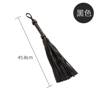 吉祥小炮sp小皮鞭子女生打屁屁流苏散鞭SM道具惩罚情趣用具合欢房趣调情教 全皮流苏散鞭 黑色