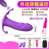 吉祥小炮跳蛋学生遥控无线男女性用品外出穿戴成人情激趣用具调情自慰高潮 穿戴跳蛋+魔舌棒+双跳蛋+网衣+润滑油+收纳袋