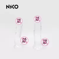 吉祥小炮假阳具手动外出穿戴自慰女性用品SM成人调教玩具阴茎高潮情趣工具 透明 4.5cm