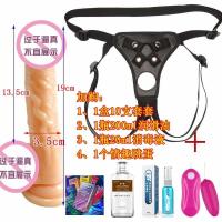 吉祥小炮穿戴式阳具仿真女用品les同性恋男成人玩具性工具拉拉t假阴茎内裤 小号阳具+男穿皮裤+豪华情趣用品