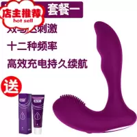 男性前列腺按摩器男用后庭震动棒肛塞肛门炮机用品GayG点女性用品欢乐小鸟 甬成按摩器+润滑油阴臀倒模玩具