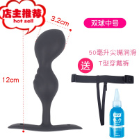 肛门器男性用品女肛塞外出长期佩戴泳衣自插内裤入体拉珠后庭后挺欢乐小鸟 双球运动穿戴肛塞-[最大直径3.2cm]后庭拉珠