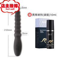 SM震动棒高潮器拉珠震动按摩器女扩肛肛门性品后庭男用菊花情趣欢乐小鸟 充电变频后庭震动棒 送袋鼠男用喷剂10ml后庭拉珠