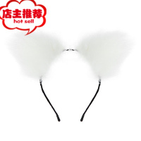 可拆卸新手成人白狐狸尾巴肛塞G点后庭迷你小号猫耳朵可爱cos套装欢乐小鸟 纯白猫耳朵手动后庭塞