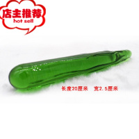 女性自慰器情趣性用品黄瓜茄子玻璃水晶透明高潮棒夫妻成人肛塞欢乐小鸟 丝瓜+送润滑液+清洁湿巾手动后庭塞