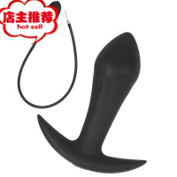 硅胶膨胀充气外出后庭肛塞肛门扩张扩肛器女用自慰器成人情趣用品欢乐小鸟 充气外出肛塞[1号钻头]送60g润滑油手动后庭塞