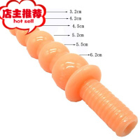 超大超长肛塞外出佩戴肛门开发性用品拳交后庭扩肛器阳具男用gay欢乐小鸟 款式六:肉色(6.2cm粗)手动后庭塞