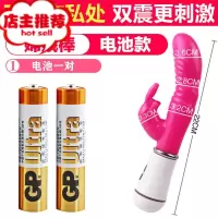 女性用品强震振动棒自慰器夫妻器超大快乐器成人专用器欢乐小鸟 嫦娥电池款送电池双点刺激震动棒