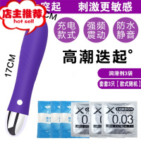 成人女性用品震动按摩棒高潮变频可插入私处女生自慰器振动棒欢乐小鸟 小Q紫色送润滑油+避孕套双点刺激震动棒