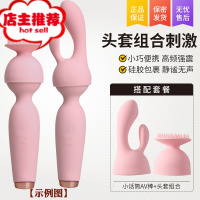 震动A V 棒自卫慰器女性自慰棒私处阴蒂按摩高潮系列女用情趣用品欢乐小鸟 多重刺激(小话筒AV棒+头套组合)震动棒