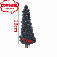 炮机配件超大超粗阳具后庭女用男用性用具三孔卡农头大号成人用品欢乐小鸟 Y4[黑珍珠扩肛棒]底部宽7cm长16cm仿真器具