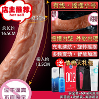 超大套超长电动情趣女性用假男人生殖仿真器棒性玩具性用工具欢乐小鸟 [摇摆款]小号增大延时器具