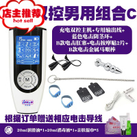 电击套装情趣棒另类sm刑具调教男用马眼棒肛塞女用电击夹子欢乐小鸟 充电双控男用组合CSM