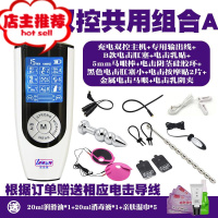 电击套装情趣棒另类sm刑具调教男用马眼棒肛塞女用电击夹子欢乐小鸟 充电双控共用组合ASM