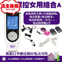 电击套装情趣棒另类sm刑具调教男用马眼棒肛塞女用电击夹子欢乐小鸟 充电双控女用组合ASM