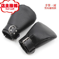 狗奴装情趣套装sm笼子狗头套面具链子男奴女奴另类头套手套掌皮革欢乐小鸟 狗奴前掌手套-男女通用款SM