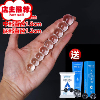 后庭肛塞透明肛门塞情趣性用品扩肛器sm小号水晶棒扩张器外出成人欢乐小鸟 9珠享受型+情趣拉珠+仁和润肤湿巾电动后庭塞