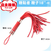 情趣玩具调情另类SM小皮鞭子女打人屁屁男奴用品床上调教欢乐小鸟 G301鞭鞑鞭-红色皮鞭手拍