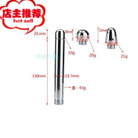 金属肛门冲洗器妇洗器阴道后庭灌肠清洗器拉珠肛塞成人SM另类玩具欢乐小鸟 圆柱直头三头型(优质太空铝)后庭清洁