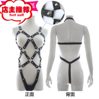 成人情趣性用品SM身体束缚皮革捆绑带绑绳衣皮带情趣内衣女式露胸欢乐小鸟 B-软皮款胶带绳子