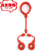 束缚手脚颈可调节捆绑绳 sm情趣用品另类调教成人性玩具欢乐小鸟 红色手颈捆绑绳胶带绳子