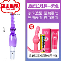 夫妻性用品入珠电动女人性用工具助爱情趣道具男女共用可插入欢乐小鸟 紫色送润滑+5号电池+正天肛塞入门版其他SM用品