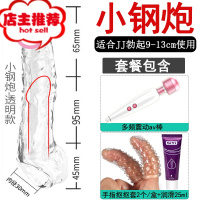 情趣用具合歡房趣两性用品夫妻床上玩具成入工具调情道具私处欢乐小鸟 小钢炮+女用多频震动av棒+抠指套+油其他SM用品
