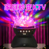 七彩光舞台灯蓝牙音响无线蓝牙充电音箱便携插卡小音响迷你低音炮