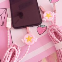 少女充电线粉色2米安卓苹果手机充电线USB数据线iPhone充电器通用