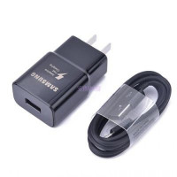 适用于三星s8数据线S8+ plus note8快速充电器S9手机数据线快充头|N8/S8黑色(充电头+1.2米线