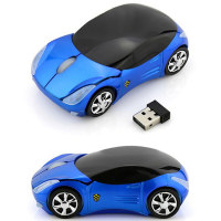 【送电池鼠标垫】法拉利汽车无线鼠标台式笔记本电脑通用办公游戏