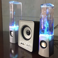台式笔记本手机电脑喷泉蓝牙音箱重低音炮七彩灯喷水音响水舞影响