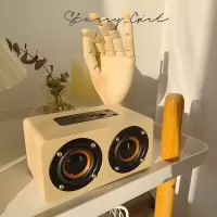 ins蓝牙音箱木质复古音箱大音量音响