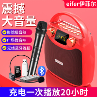 伊菲尔 B11户外无线蓝牙音箱广场舞音响便携式小型迷你手提移动充电地摊播放器带无线话筒家用k歌超重低音炮