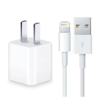 Apple/苹果充电器头数据线套装适用苹|【Apple/苹果】原装充电器（5瓦）+【Apple/苹果】原装数据线（1米）