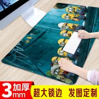 卡通鼠标垫超大可爱快捷键书桌垫大号键盘垫游戏办公大鼠标垫定制
