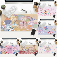古灵精怪 卡通可爱女生超大防水锁边游戏鼠标垫电脑键盘防滑桌垫