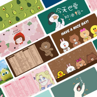 卡通可爱鼠标垫子超大号电脑桌垫加厚办公定制家用女生快捷键防水