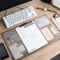 「柒言」宿舍神器办公桌多功能鼠标垫防滑电脑办公桌垫备忘写字垫