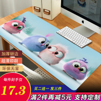 创意女生可爱卡通鼠标垫超大号加厚防水耐脏电脑办公写字桌垫定制