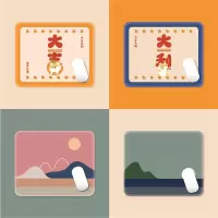 BLUELIFE 设计师原创设计鼠标垫情侣简约号可爱办公游戏胶垫桌垫