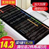 超大鼠标垫加厚可爱女ins风电竞游戏办公快捷键大全家用大号学生写字台书桌垫护腕电脑桌面垫子定制订做防脏