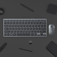 可充电无线键盘鼠标套装小便携超薄静音女生办公用笔记本台式电脑