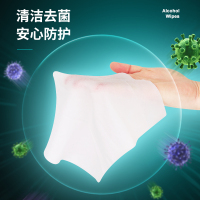 75度酒精消毒湿巾随身装便携式包装一次性杀菌学生大号湿巾