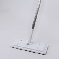 300片静电除尘纸地板湿巾干巾套装 送平板拖把吸毛发一次性拖地布|加粗杆拖把