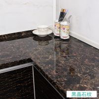 卡通厨房防油污贴纸自粘墙纸防霉防水火耐高温加厚灶台墙体用翻新|台面贴黑金石60厘米宽*5米长