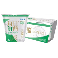 蒙牛冠益乳轻衡每日鲜酪风味发酵乳原味100g*3杯