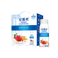 伊利 安慕希希腊风味酸奶高端颗粒 草莓+燕麦200g*10盒